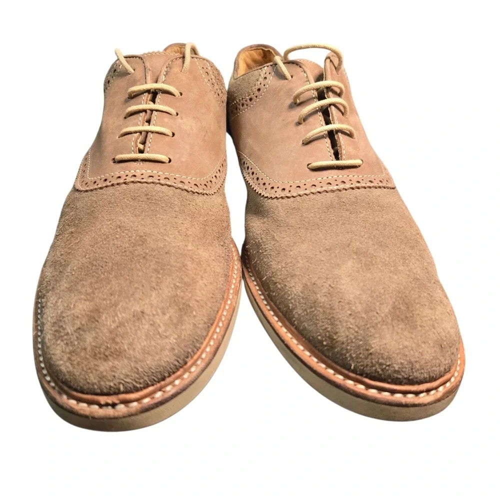 Sperry Top Sider Gold Cup Collection Mens 11.5 M Beige Suede Oxford Boat Shoe